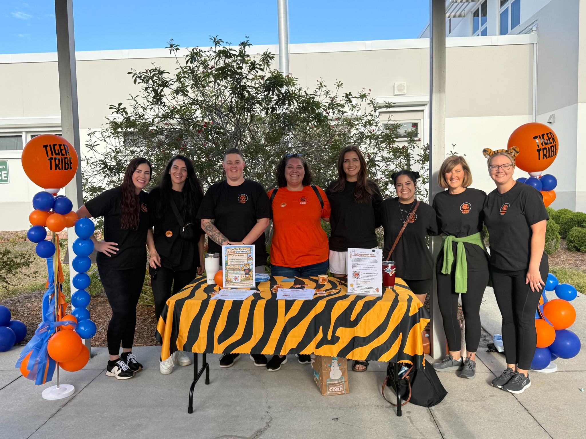 Tiger Tribe PTO volunteer team at Gulf Gate School
